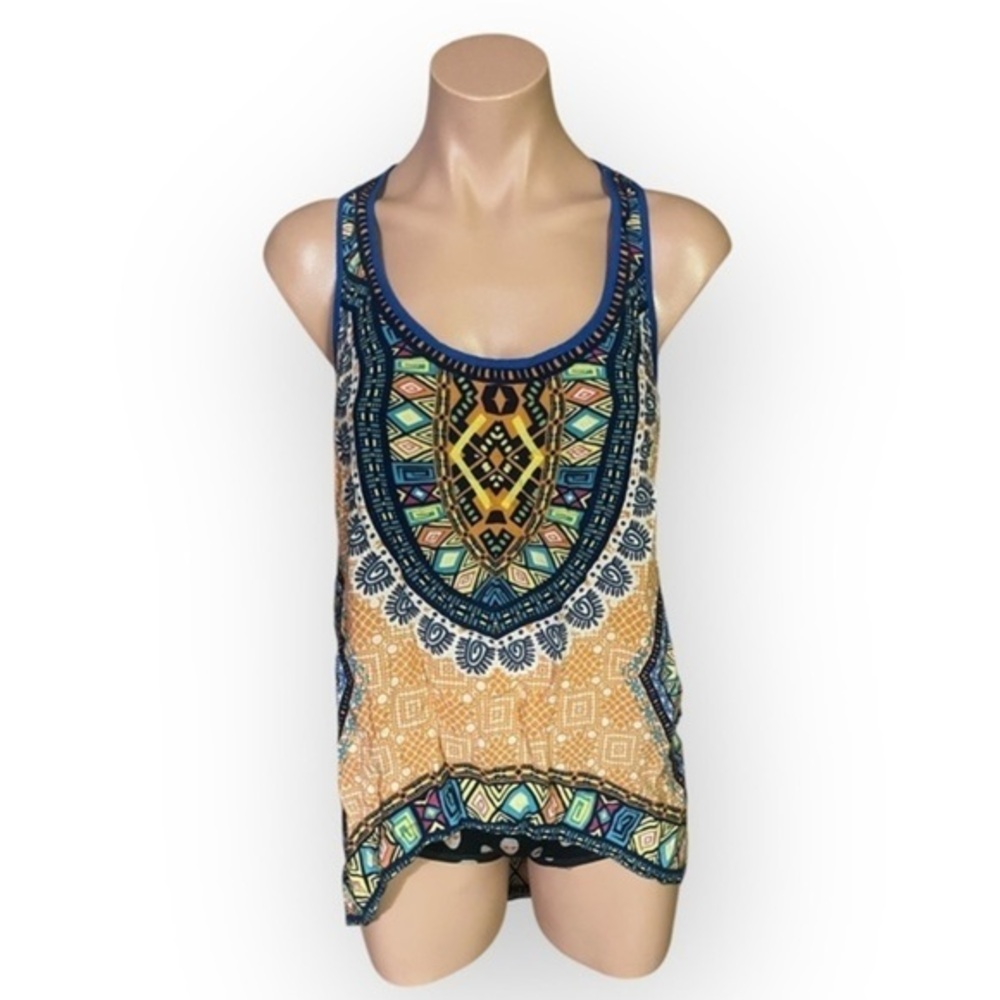 Flying Tomato Women’s Small Multicolored Print Tank Top